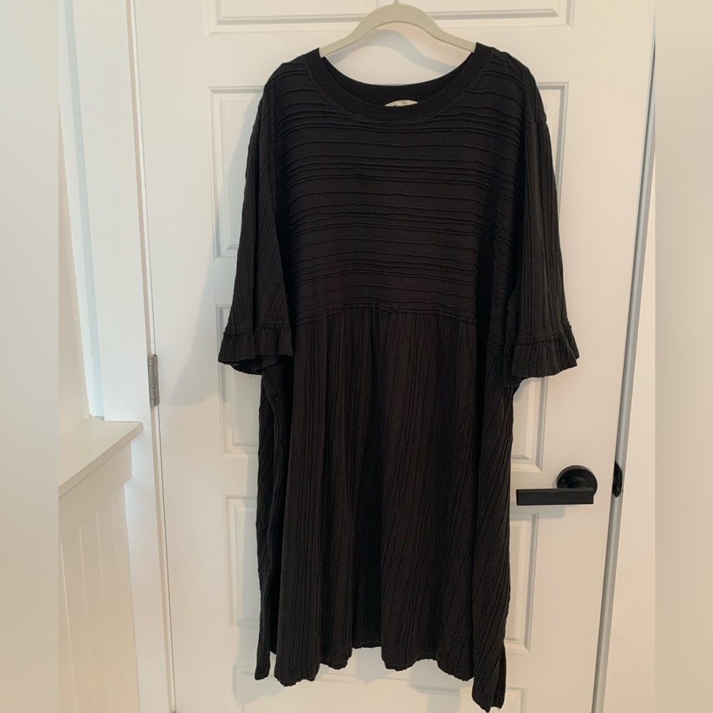 Black Textured Dress